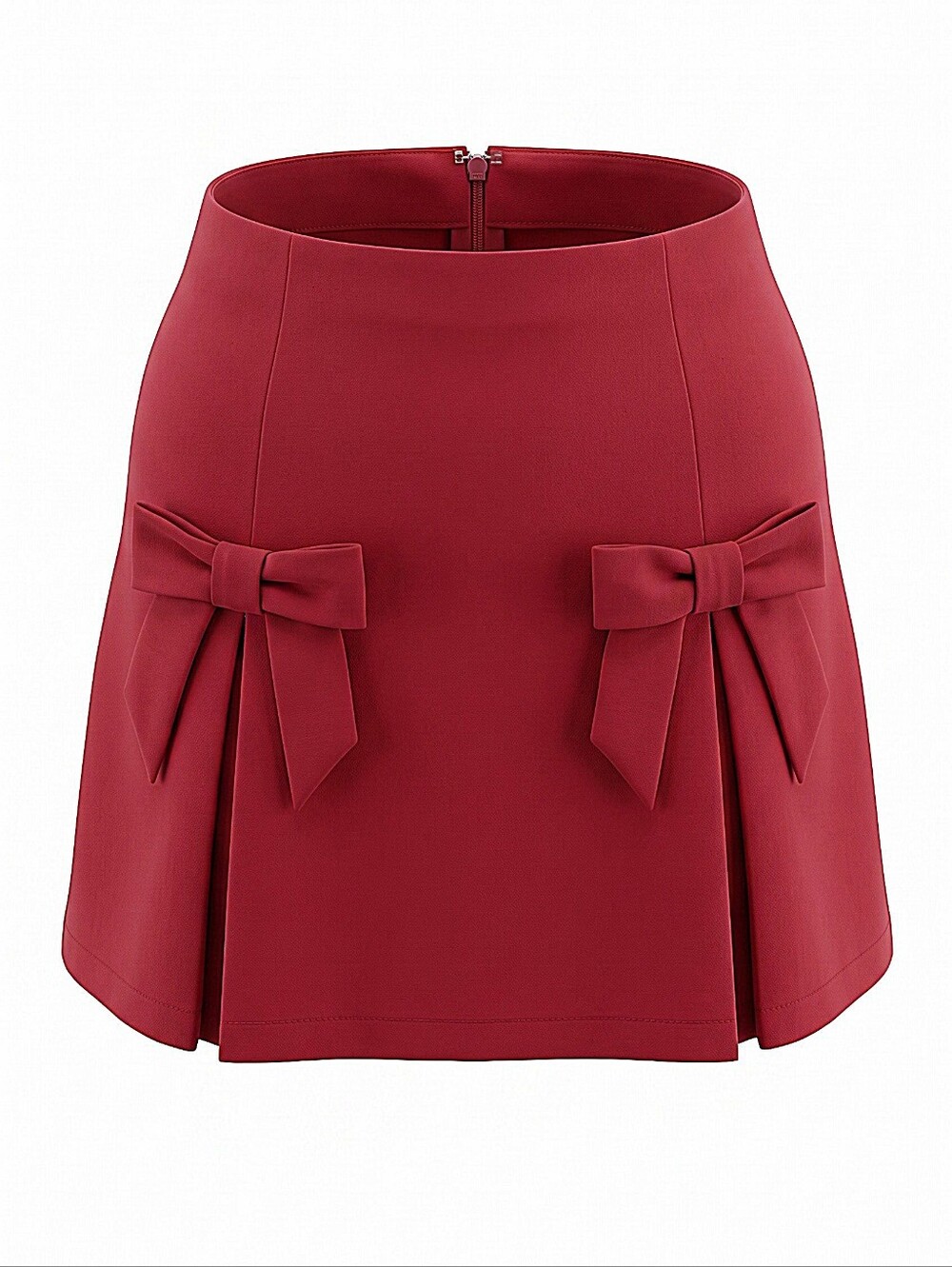 NWT! Altard State Women's Red Bow Detail A-Line Mini Skirt